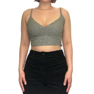 Brandy Melville Gray Wrap Tank Top